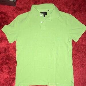 Men's Lime Green Polo Shirt with Classic Collar